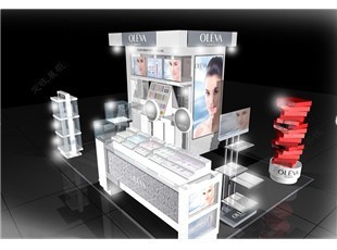 定旺展柜 專注化妝品展柜設計制作，鄭州展柜廠家提供一體化服務